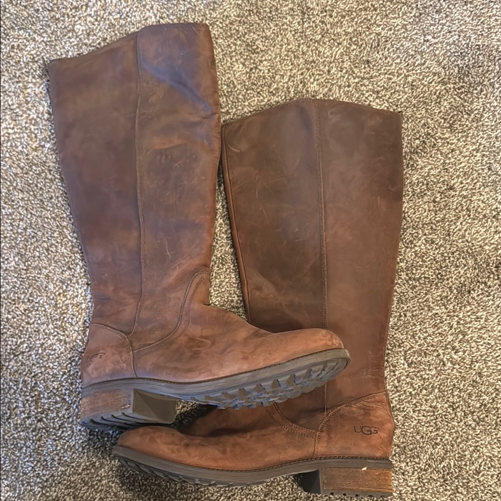 UGG Women's Brown Leather Boots
